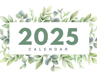 Calendario digital minimalista 2025