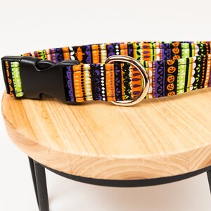 Black and Orange Pumkpin Halloween Dog Collar Halloween Print - Etsy