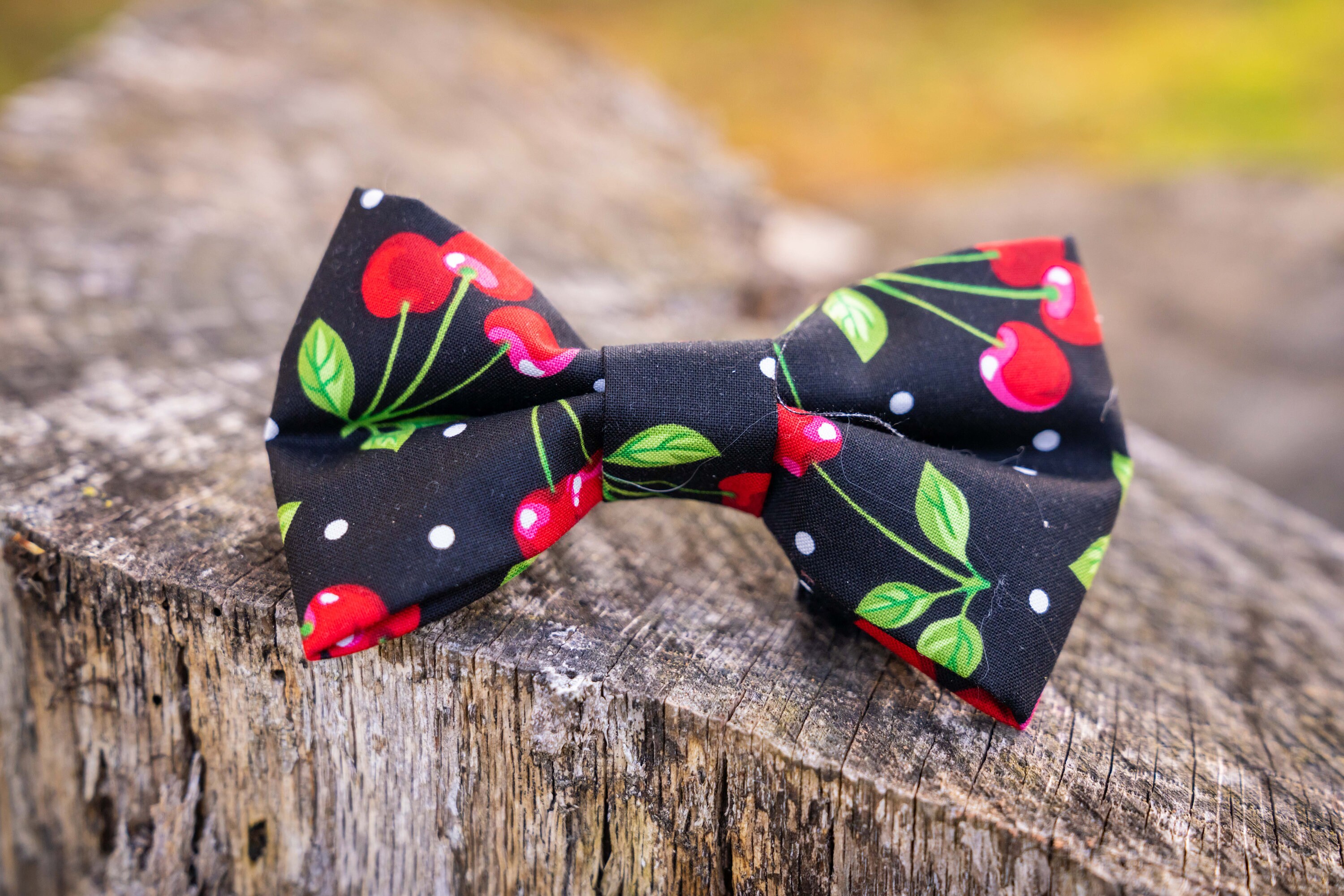 dog print bow tie