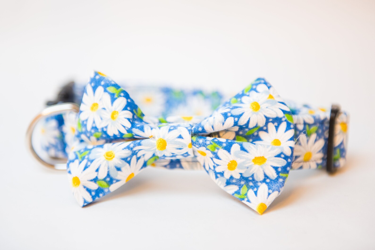 Blue Daisy Flower Dog Collar Daisy Dog Collar Daisy Pattern Etsy