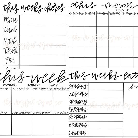 Chore Chart Calendar