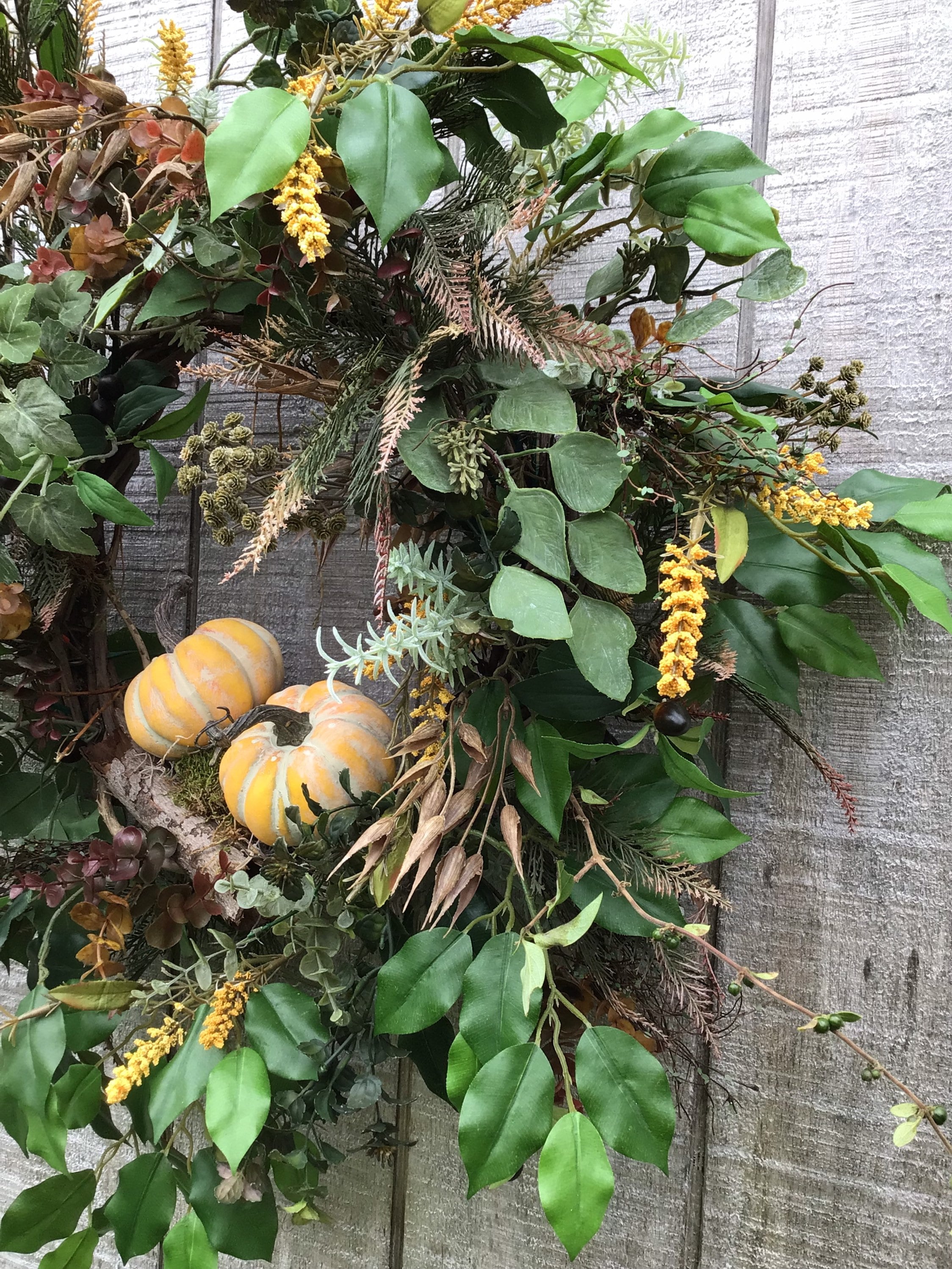 Large Fall Wreath for Front Door Looks Natural Elegant - Etsy