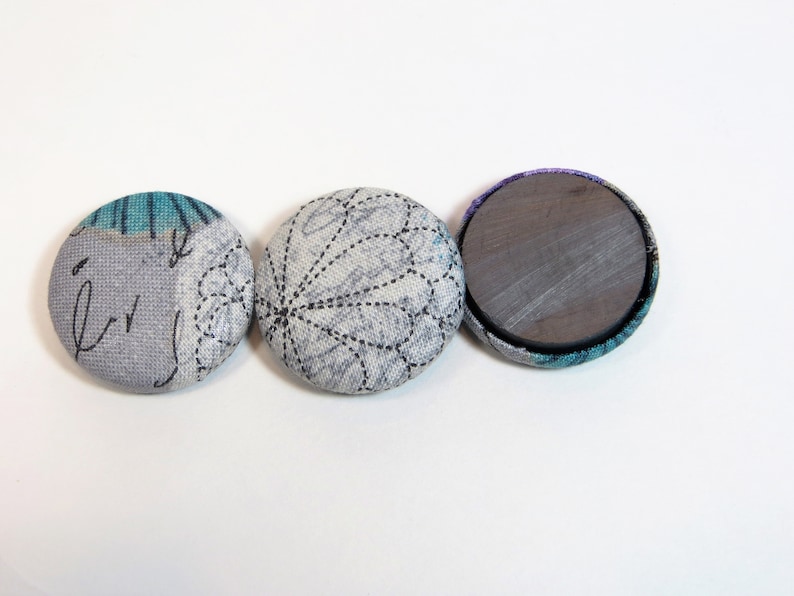 3 Romantic Gray Magnet Set Office Desk Accessories Strong Cubicle Decor Wedding Favors for Guests Cute Fridge Magnets