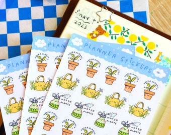 water plants  planner sticker sheet