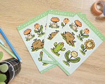 garden cuties sticker sheet
