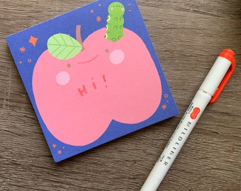 Apple cutie memo pad