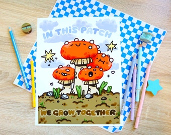 in this patch we grow together - mushy large print