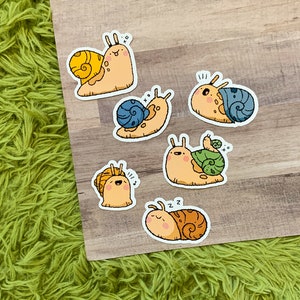 snail buddies sticker pack