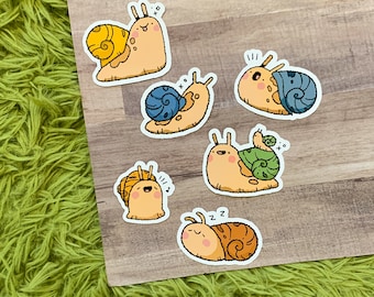 snail buddies sticker pack