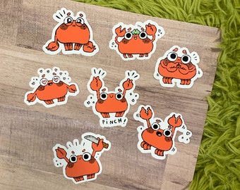 cute and crabby sticker pack