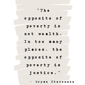 Instant Download - Bryan Stevenson Quote - Printable Image, Downloadable Print, Wall Art, Digital Print