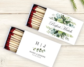 Match Made In Heaven Personalised Wedding Matchbox Favors Gifts for Guests