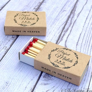 Rustic Wedding Matchbox Favor Labels, Sparkler Send Off KB01