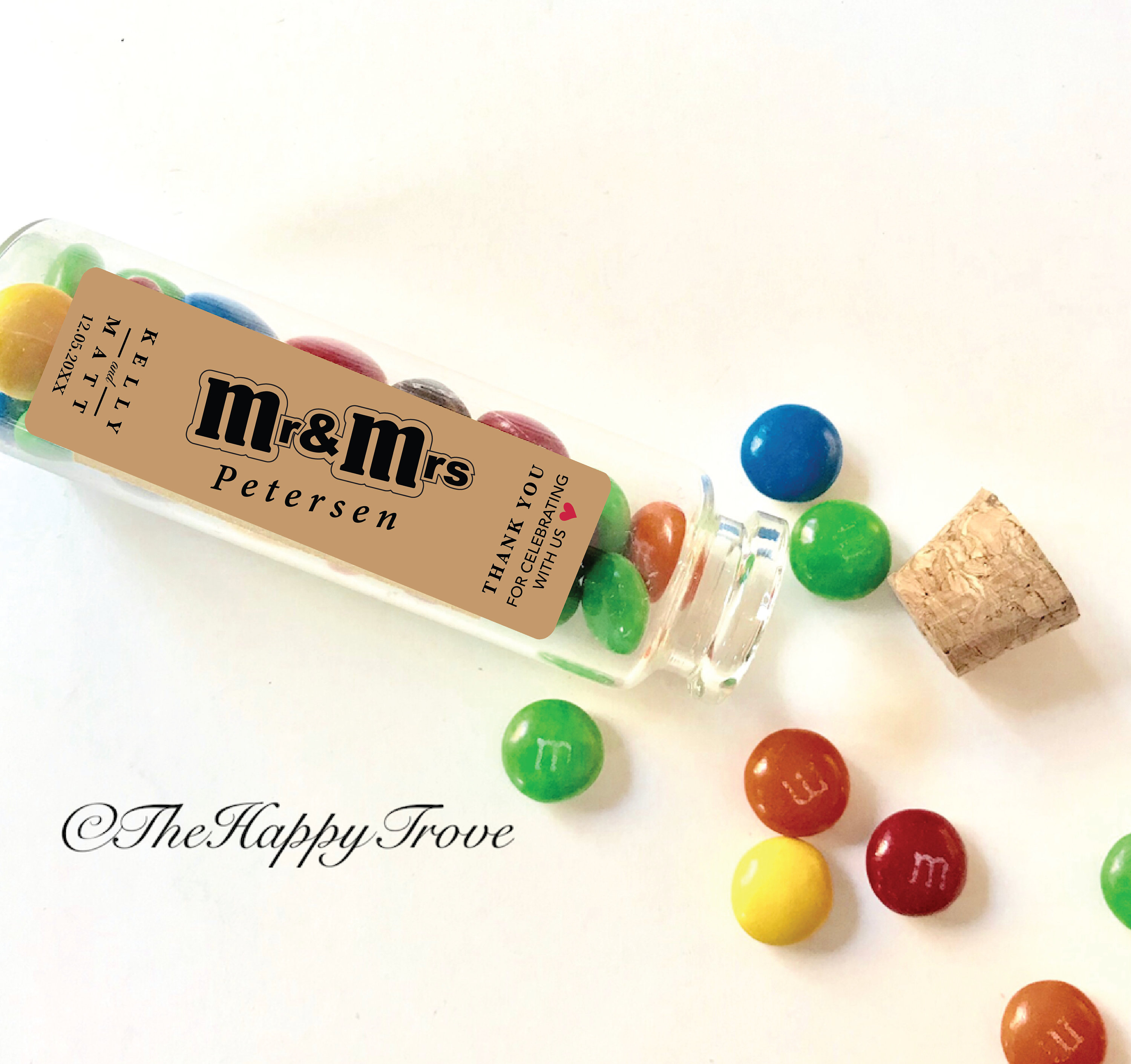 I'm using M&M's as my wedding favor. What size organza bag do I
