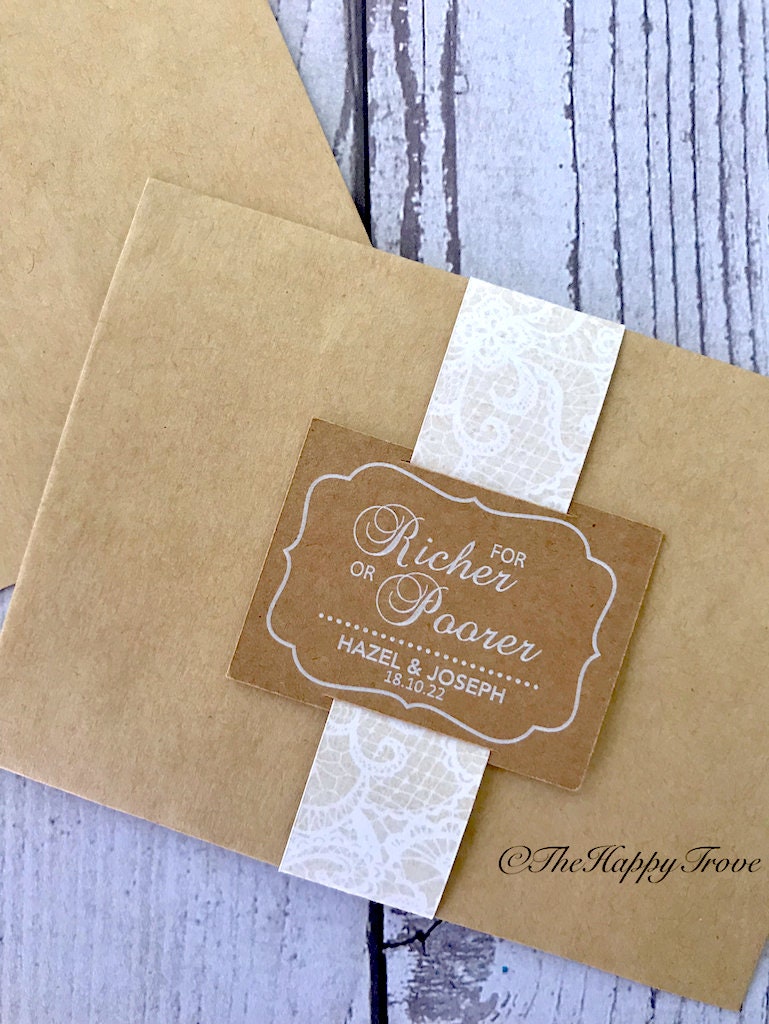 DIY Lottery ticket favours envelopes lottery ticket holder | Etsy