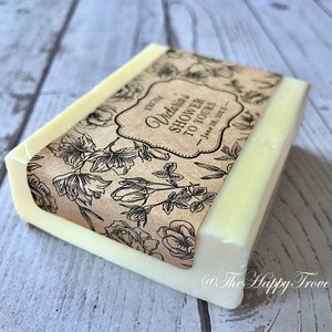 Rustic Rose Soap Labels Set of 14 Wedding Favours Bridal - Etsy Australia