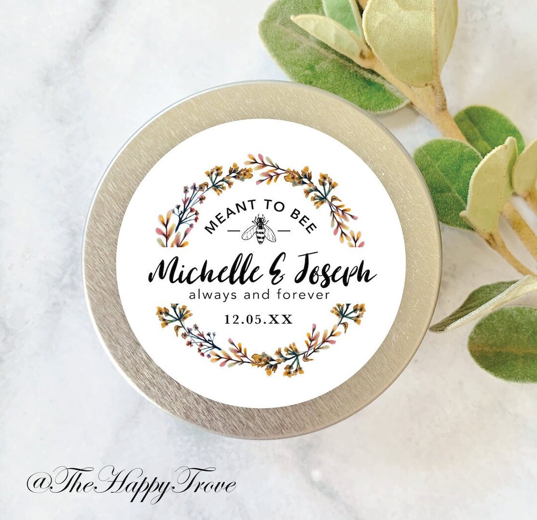 Meant to Bee Stickers, Personalised Stickers, Wedding Favours - Etsy