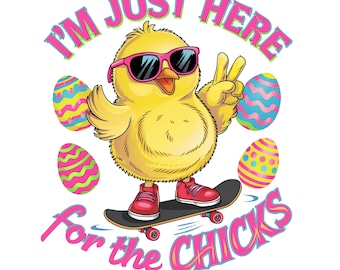 Retro Easter Chick PNG: Boys Easter Shirt Design (Digital Download)