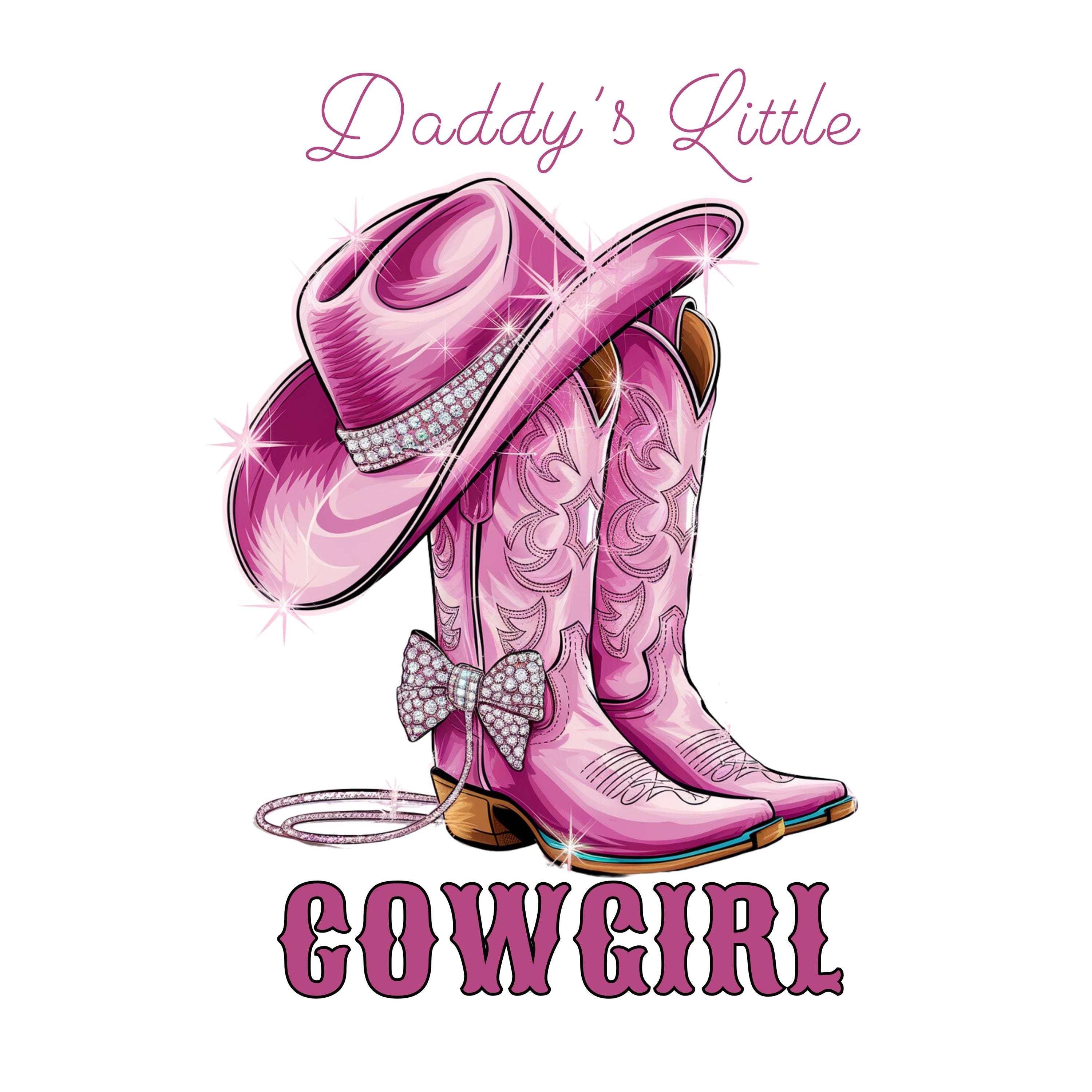 Daddy's Little Cowgirl PNG: Rodeo Boots & Hat (digital Download) - Etsy
