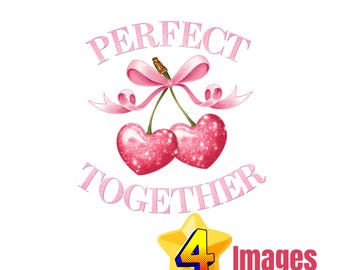 Kokette Kirsche PNG: Schleife Clipart, Sublimationsdesign (digitaler Download)