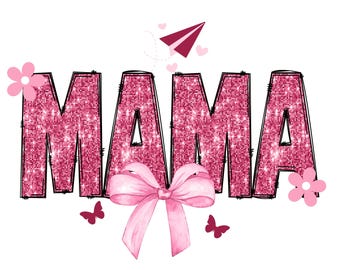 Mama Valentine PNG (Digital Download), Valentine png, Retro Mama png, Valentine shirt, Valentine’s Day, Coquette Bow png
