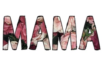 Floral Mama PNG: Spring Sublimation Design (Digital Download)
