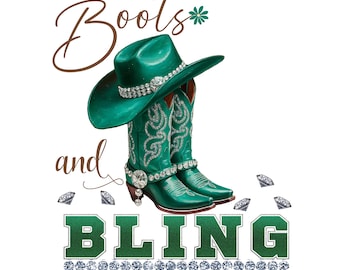 Cowgirllaarzen en bling, png: westers grafisch ontwerp (digitale download)