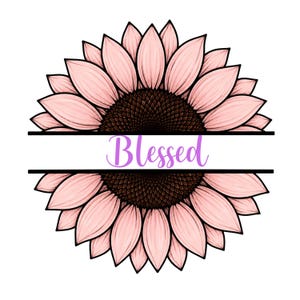 Bewerkbare gesplitste zonnebloembundel, gesplitste monogram zonnebloemen, gepersonaliseerde naamlijst, zonnebloem luipaard, voeg je eigen tekst toe, canvasjabloon afbeelding 2