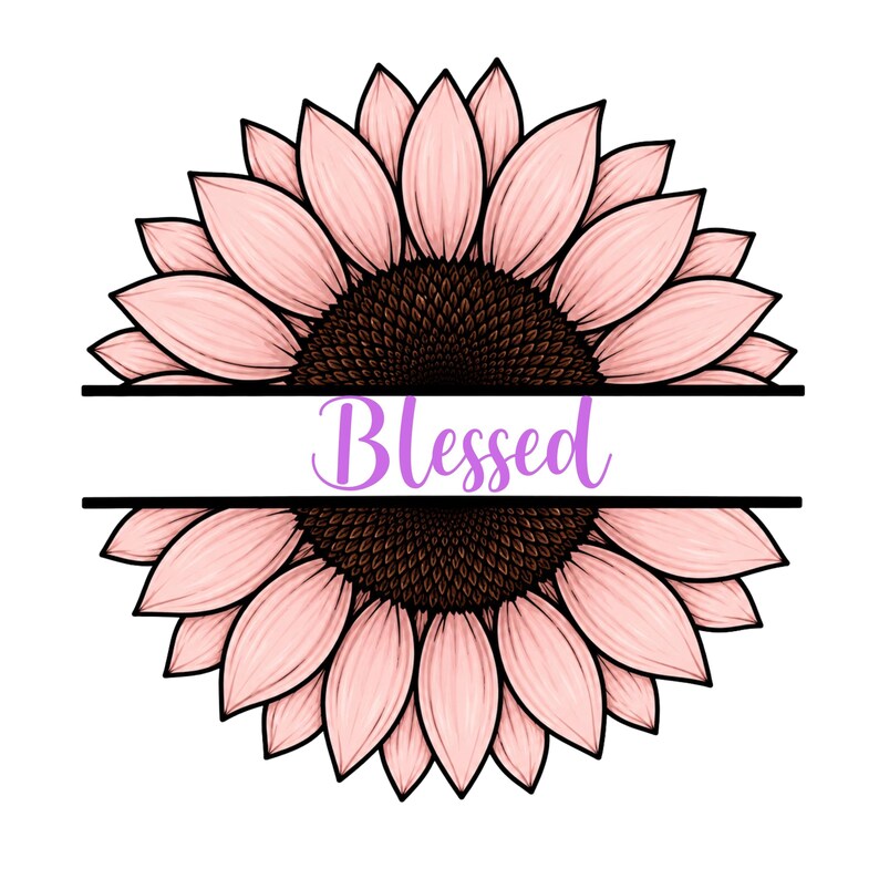 Bewerkbare gesplitste zonnebloembundel, gesplitste monogram zonnebloemen, gepersonaliseerde naamlijst, zonnebloem luipaard, voeg je eigen tekst toe, canvasjabloon afbeelding 2