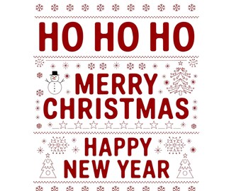 Lelijke kersttrui, png, ontwerp kerstshirt (digitale download)