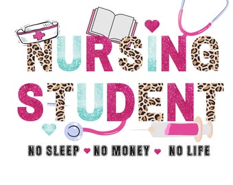 Nursing Student SVG Design: Nurse Life, Cricut Ready (Digital Download)