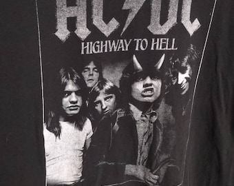 ACDC Highway to Hell T Shirt Men&#39;s XL