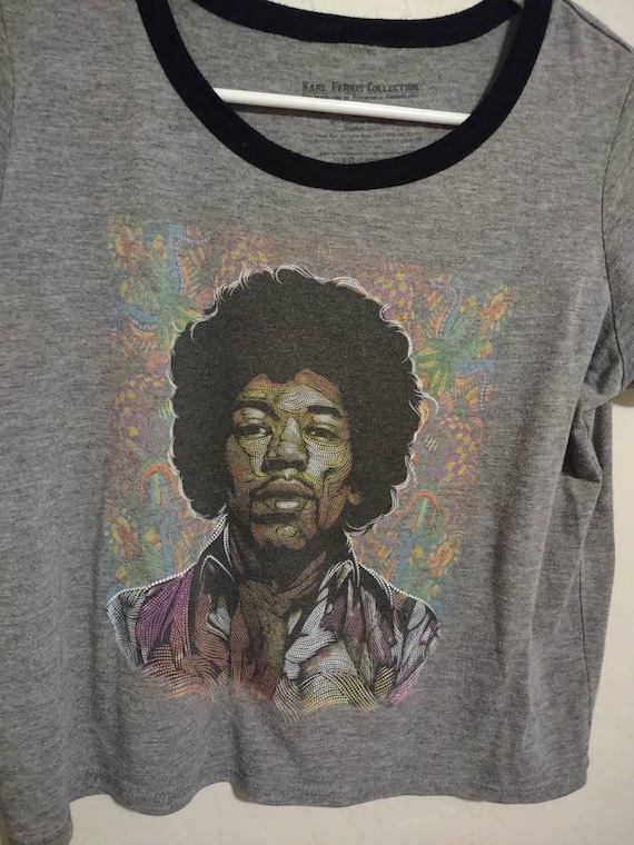 Jimi Hendrix Psychedelic Portrait T Shirt Women's… - image 1