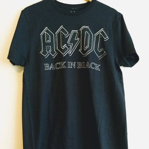 New Classic AC/DC Back in Black album tee
