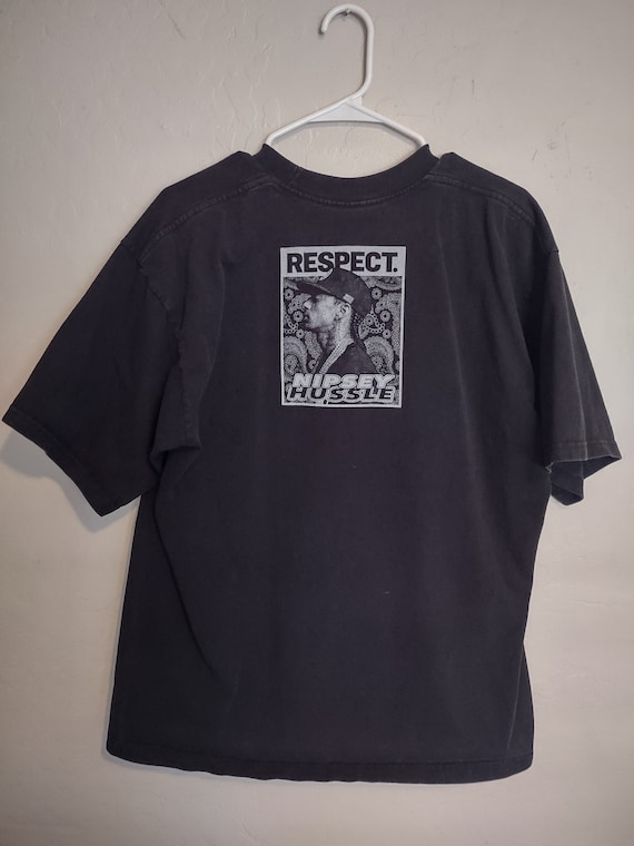 Nipsey Hussle Respect Pro Club T Shirt Men's XL - image 3