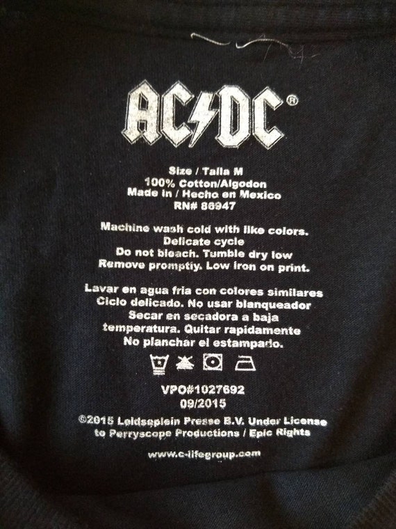 New Classic AC/DC Back in Black album tee - image 3