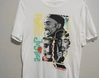 Tupac Shakur Poetic Justice 2Pac Tee Shirt Women&#39;s Small
