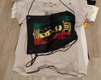 Lot of 8 Bob Marley and Jamaica T-Shirts  Various Sizes