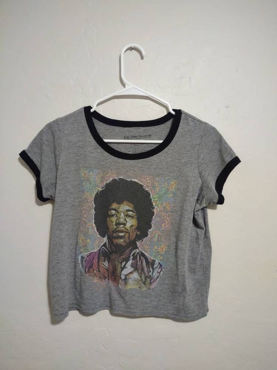 Jimi Hendrix Psychedelic Portrait T Shirt Women's… - image 2