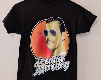 Freddie Mercury T-Shirt - Official Homage Tee, Black, Size L, For Men
