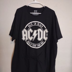 New Classic AC/DC Back in Black album tee