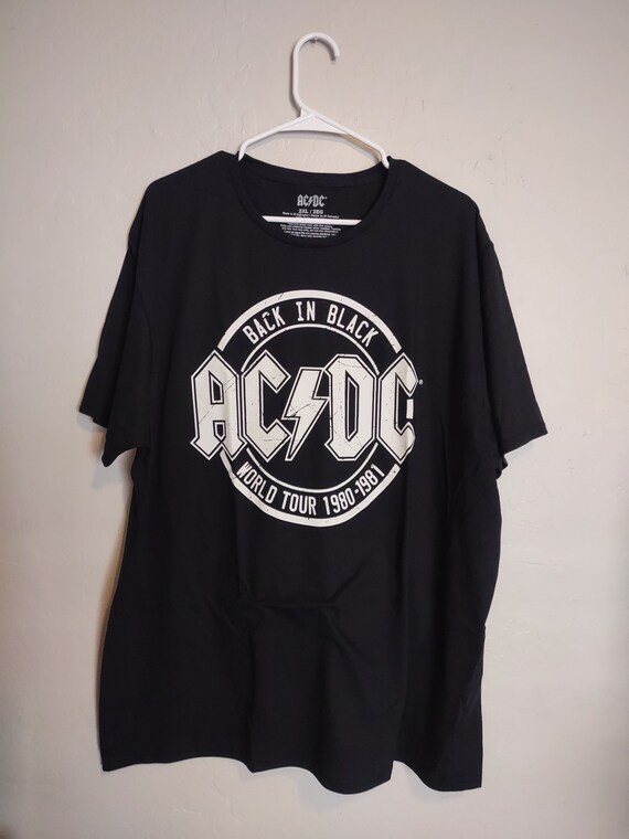 New Classic AC/DC Back in Black album tee