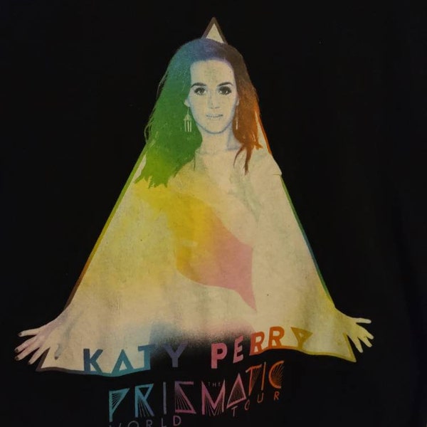 Katy Perry Prismatic World Tour T Shirt Medium