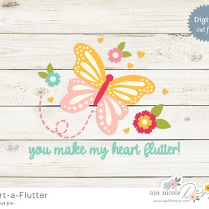 Butterfly SVG Bundle: Layered Cut Files for Cricut, Silhouette (Digital Download)