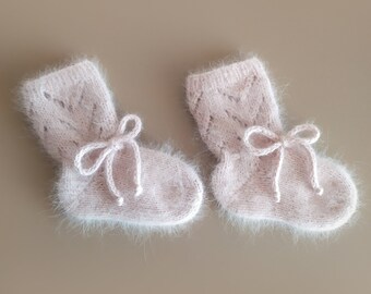 fuzzy baby booties