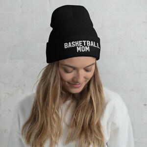 Basketball Mom Beanie Hat for Basketball Mom Basketball Mom Gift