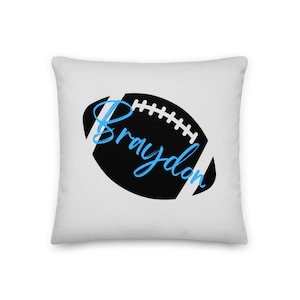 Personalized Football Pillow Football Pillow with Name Sports Pillow