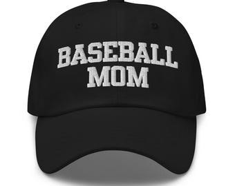 Personalized Baseball Mom Hat, Cap with Jersey Number