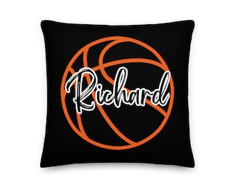 Personalized Basketball Pillow Basketball Pillow Basketball Athlete Gift