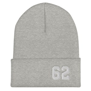 Personalized Beanie Hat with Jersey Number Winter Hat with Varsity Number